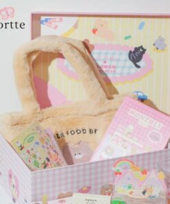 Flower Food Bear Velvet Tote